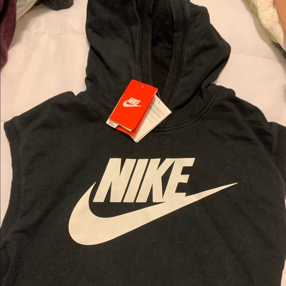 nike cut off sweatshirt